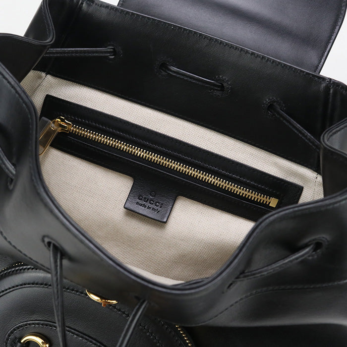 Gucci Gu90581 Backpack Gucci Horsebit 1955 Leather Black Women