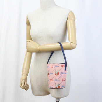 Gucci Gu90820 Bucket Bag Chilled License Handbag Pvc Pink Women