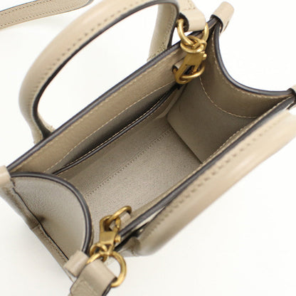 Gucci 671623 Tote Bag Interlocking G 2Way Mini Tote Bag Gg Supreme Canvas,Leather Beige Women