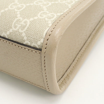 Gucci 671623 Tote Bag Interlocking G 2Way Mini Tote Bag Gg Supreme Canvas,Leather Beige Women