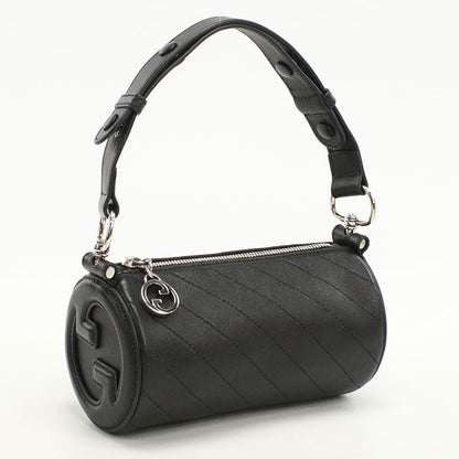 Gucci 760170 Blondy Handbag Leather Black Women