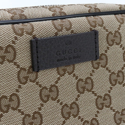 Gucci 449174 Body Bag Gg Canvas Waist Bag Canvas, Leather Beige Mens(Unisex)