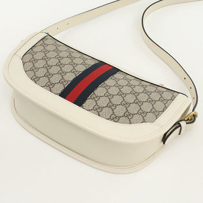 Gucci 674096 Ofidia Diagonal Shoulder Bag Shoulder Bag Gg Supreme Beige Women