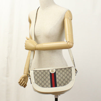 Gucci 674096 Ofidia Diagonal Shoulder Bag Shoulder Bag Gg Supreme Beige Women