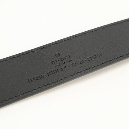 Gucci 414516 Double G Slim Belt Gg Supreme Canvas Beige Mens