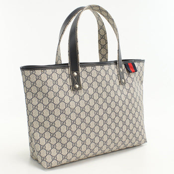 Gucci 211134 Gg Supreme Tote Bag Gg Supreme Navy Women
