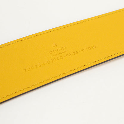 Gucci 709954 By Color G Buckle Belt Leather Blue Unisex