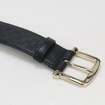 Gucci 281548 Micro Guccisima Belt Leather Black Mens