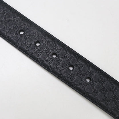 Gucci 281548 Micro Guccisima Belt Leather Black Mens
