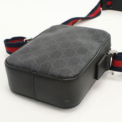 Gucci 682357 K5Rln 1095 Mini Shoulder Bag Gg Supreme Diagonal Leather Black Mens