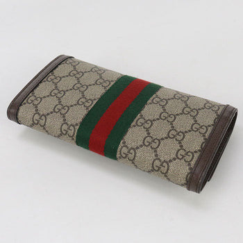 Gucci 523153 96Iwg 8745 Gg Continental Wallet Ofidia Long Wallet Beige Women