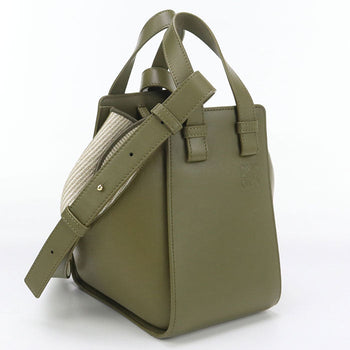 Loewe Lo89029 Hammock Bag Small 2Wayhandbag/Shoulder Bag Calfskin Green Women