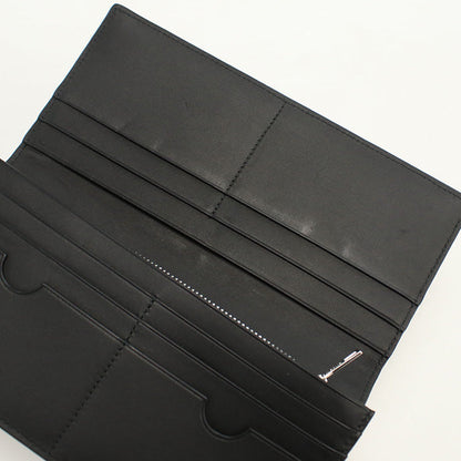 Loewe 101843 Long Wallet Repeat Anagram Flap Wallet Leather Brown Mens(Unisex)