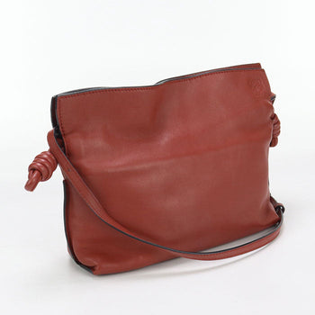 Loewe Shoulder Bag Flamenco Clutch Mini Clutch Bag Nappa Leather Red Women