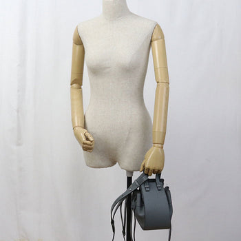 Loewe 314.30.V07 Handbag Anagram Hammock Bag Mini 2Waybag Calf Leather Gray Women