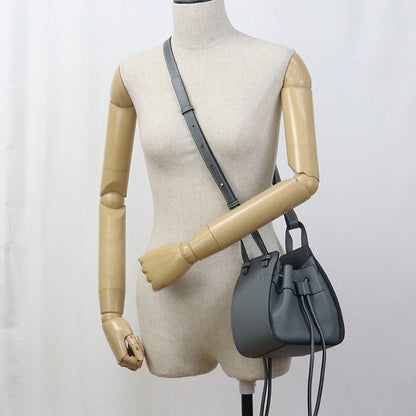 Loewe 314.30.V07 Handbag Anagram Hammock Bag Mini 2Waybag Calf Leather Gray Women