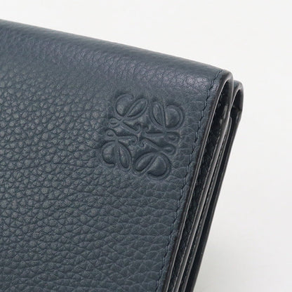 Loewe Lo93011 Trifold Wallet Anagram Three Fold Wallet Calfskin Navy Mens