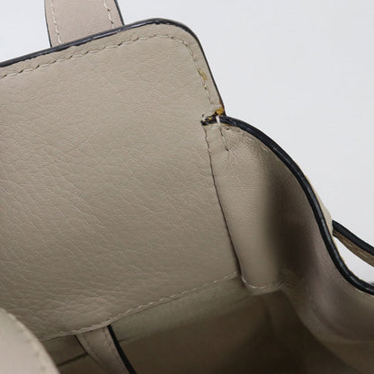 Loewe 314.12.V07 Mini Hammock Drawstring Bag Handbag Calfskin Beige Women