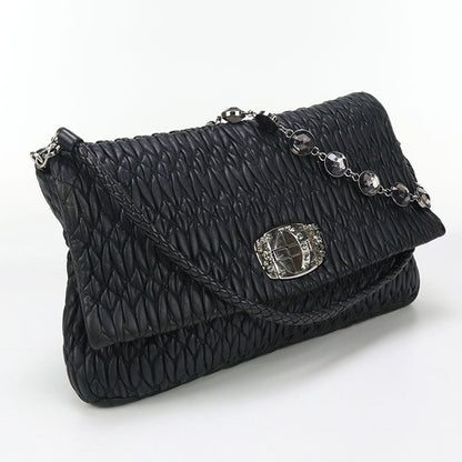 Miumiu(Outlet)2Way Shoulder Bag Tote Bag Materasse Leather Black Women