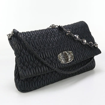 Miumiu(Outlet)2Way Shoulder Bag Tote Bag Materasse Leather Black Women