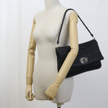 Miumiu(Outlet)2Way Shoulder Bag Tote Bag Materasse Leather Black Women