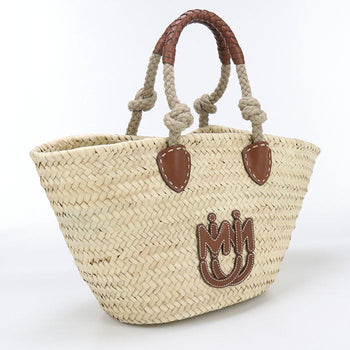 Miumiu 5Bg206 2Ddh F0A5T Straw Bag Tote Bag Basket Bag Straw/Wicker Beige Women