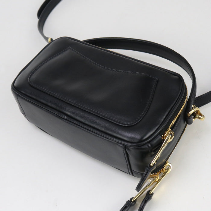 Miumiu(Outlet) 5Bh229 2Way Handbag Diagonal Shoulder Bag Leather Black Women