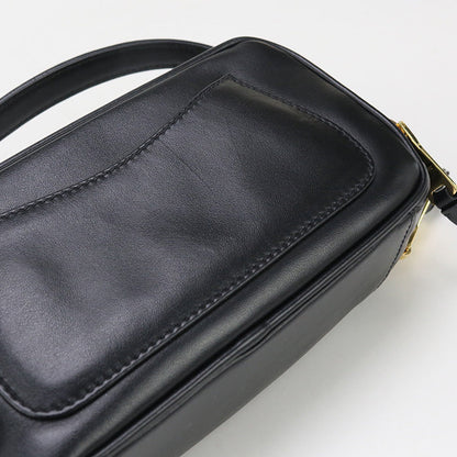 Miumiu(Outlet) 5Bh229 2Way Handbag Diagonal Shoulder Bag Leather Black Women