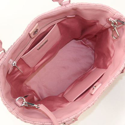Miumiu(Outlet) Rn0896 Tote Bag Materasse 2Way Handbag Leather Pink Women