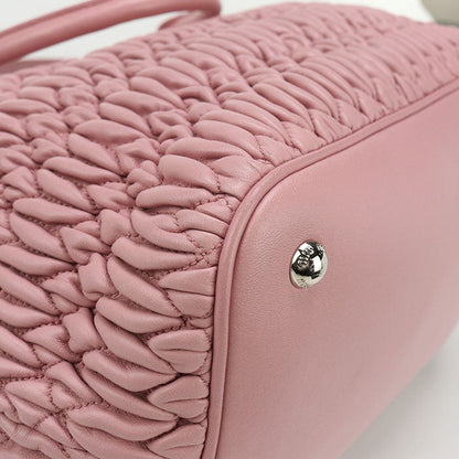 Miumiu(Outlet) Rn0896 Tote Bag Materasse 2Way Handbag Leather Pink Women