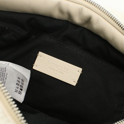Moncler 5L00016 M3189 Tote Bag Mini Caradoc Boa Teddy Fleece 2Waytote Bag Polyester White Women