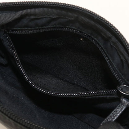 Prada 1Na021 Pouch Triangular Plate Cosmetic Pouch, Accessory Pouch Nylon Black Women(Unisex)