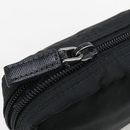 Prada 1Na021 Pouch Triangular Plate Cosmetic Pouch, Accessory Pouch Nylon Black Women(Unisex)