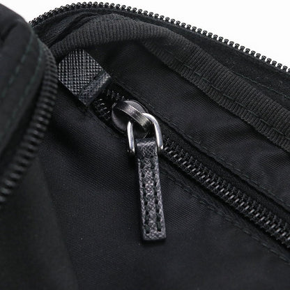 Prada 1Na021 Pouch Triangular Plate Cosmetic Pouch, Accessory Pouch Nylon Black Women(Unisex)