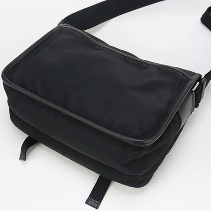Prada 2Vd768 Shoulder Bag Safiano Leather Messenger Bag Nylon Black Mens