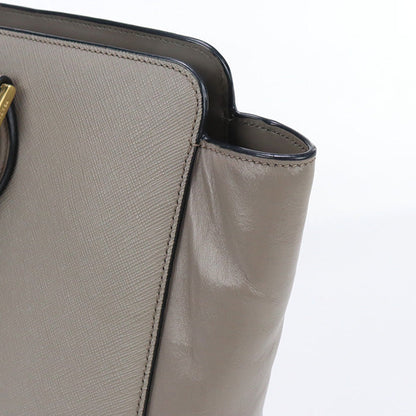 Prada Pr90036 2Way Tote Bag Leather Gray Women
