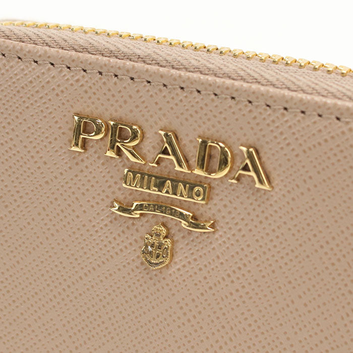 Prada 1Mm268 F0236 Coin Case Coin Pocket Safiano Leather Pink Women