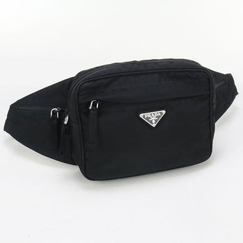 Prada 2Vl001 2A6D F0002 Belt Bag Body Bag Nylon Black Mens