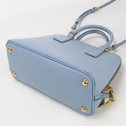 Prada 1Ba838 2Way Handbag/Safiano Leather Blue Women