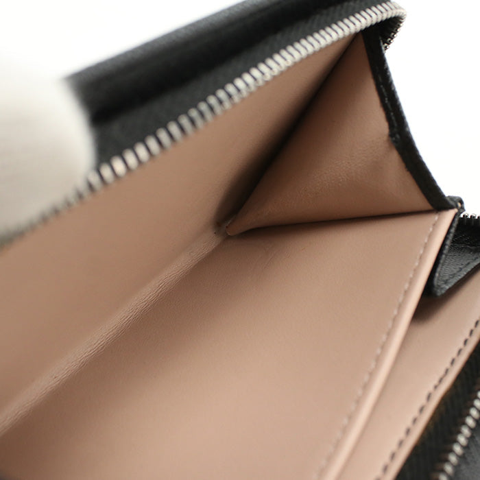Prada 1Ml225 2E6V F0Ln1 Saffiano Leather Wallet Folded Black Women