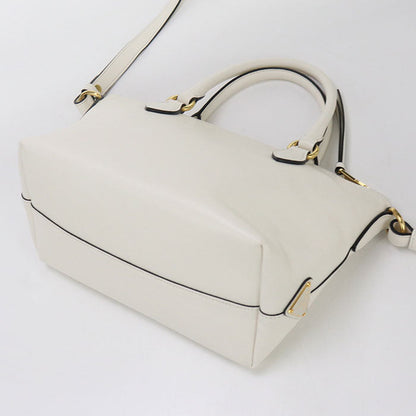 Prada 1Ba111 2Ebj F0009 2Way Handbag Leather White Women