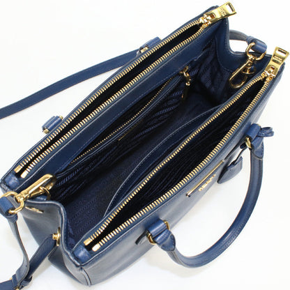 Prada 1Ba863 Nzv F0016 2Way Galleria Tote Bag/Safiano Leather Blue Women