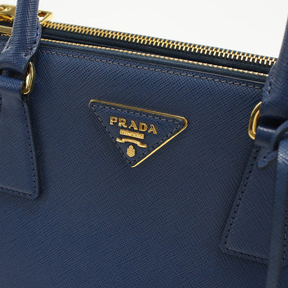 Prada 1Ba863 Nzv F0016 2Way Galleria Tote Bag/Safiano Leather Blue Women