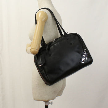 Prada 1Bb052 Tote Bag/Shoulder Bag Nappa Leather Black Women(Unisex)