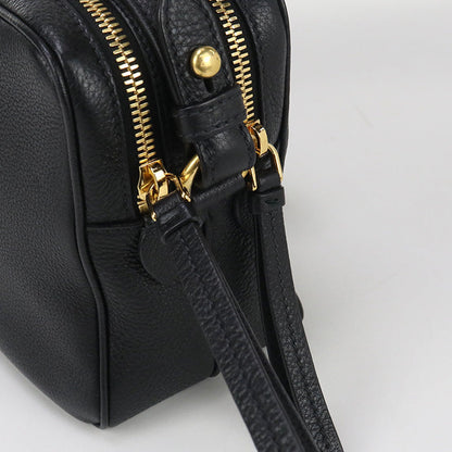 Prada 1Bh079 Shoulder Bag/Camera Bag Leather Black Women
