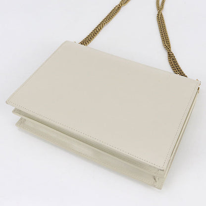Saint Laurent 532750 Shoulder Bag Cassandra Chainbag Leather Ivory Women