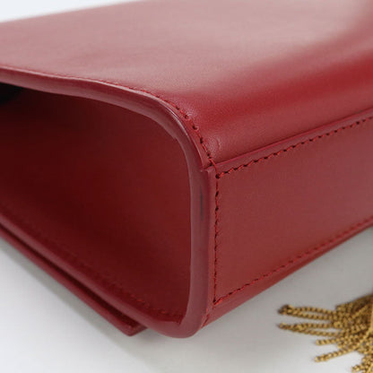 Saint Laurent Sl90171 Tassel Medium Kate Shoulder Bag Leather Red Women