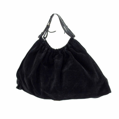 Gucci Tote Bag Gg Canvas Black X Black Silver