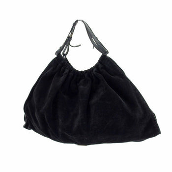 Gucci Tote Bag Gg Canvas Black X Black Silver